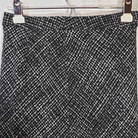 Gap wool blend tweed skirt black white size 1 - Picture 4 of 9